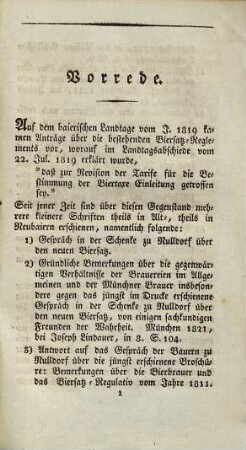 Über das Biertaxwesen in Baiern : aus dem wissenschaftlichen Standpunkte betrachtet