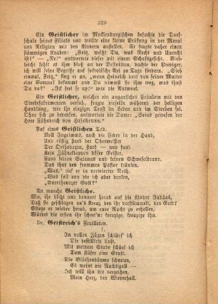 Auf eines Geistlichen Tod.