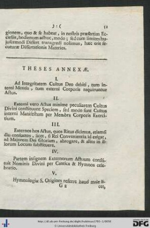 Theses Annexae.