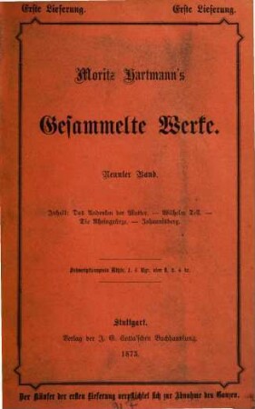 Moritz Hartmann's gesammelte Werke, 9