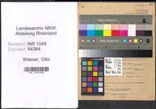 Entnazifizierung Otto Wasser , geb. 20.12.1898 (Landwirt)