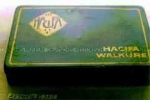Blechdose für 25 CIGARETTEN "HACIFA WALKÜRE" HAMBURG