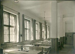 Fischer, Theodor; München - Westend, Bergmannstr.; Ledigenheim - Speisesaal