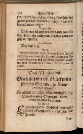 Das VI. Capitul. - Das X. Capitul.