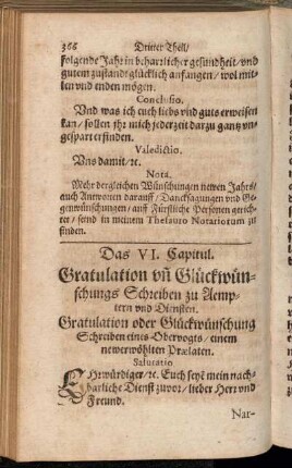 Das VI. Capitul. - Das X. Capitul.