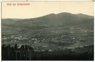 Großpostwitz. Blick über Großpostwitz und Mittellausitzer Bergland