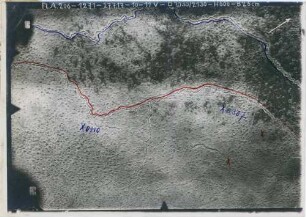 Foto des Geländes westlich der Straße Thuizy - Nauroy, Planabschnitt 2030/2130 (Luftbild)