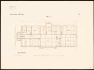 Lehrerseminar, Petershagen: Grundriss 2. Obergeschoss 1:100