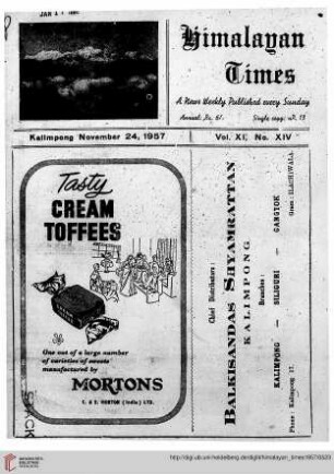 No. XIV (24 November 1957)