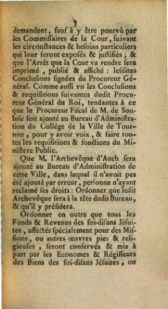 Arrest De La Cour De Parlement De Toulouse : Du 17 Décembre 1762. Extrait Des Registres Du Parlement