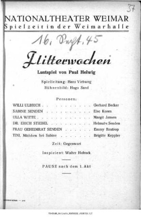 Flitterwochen