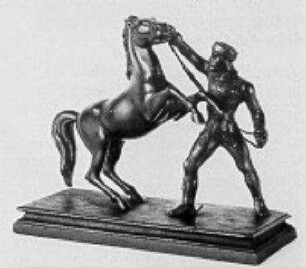 Briefbeschwerer mit Rossebändiger