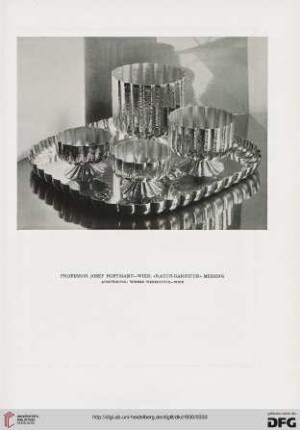 Neue Metallarbeiten von Josef Hoffmann