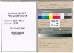 Entnazifizierung Karl Brummund , geb. 15.09.1920 (Arbeiter)