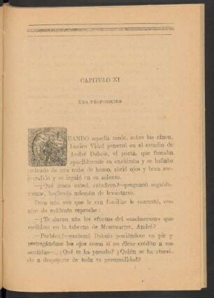 Capítulo XI - Una proposición