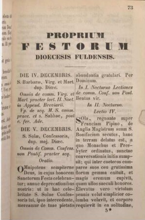 Proprium Festorum Dioecesis Fuldensis.