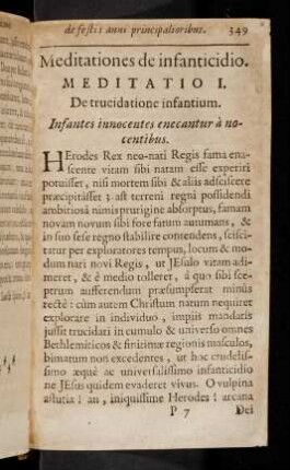 349-354, Meditationes de infanticidio
