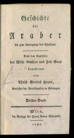Bd. 21 = [19], Bd. 3: Allgemeine Weltgeschichte