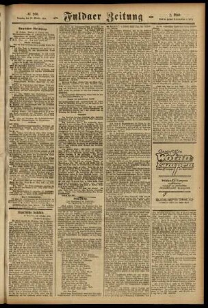 Zweite Ausgabe vom Samstag, den 28. Oktober 1916.