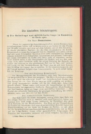 Die deutschen Schutztruppen.