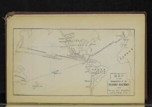 Map of the connections of the Panama Railroad.