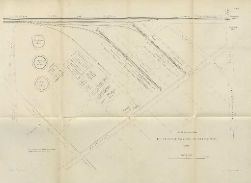 Tafel V. Situationsplan der städtischen Gasanstalt bei Schmargendorf 1896
