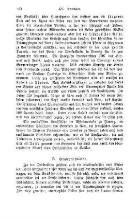 E. Grabdenkmäler