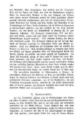 E. Grabdenkmäler