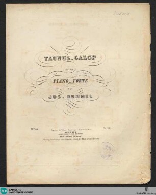 Taunus-Galop für das Piano-Forte