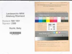 Entnazifizierung Betty Rochti , geb. 25.07.1909 ()