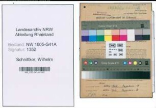 Entnazifizierung Wilhelm Schnittker , geb. 06.03.1920 (Polizist)