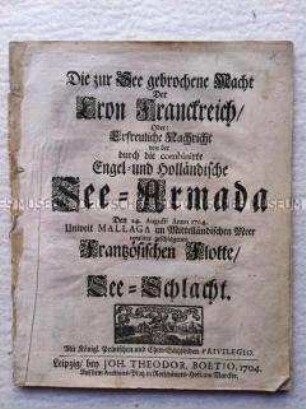 Bericht über die Seeschlacht von Vélez-Málaga