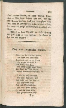 Drey und zwanzigstes Kapitel.