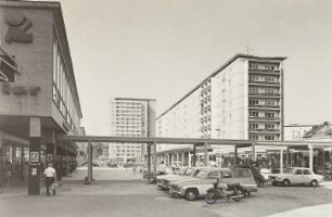 Chemnitz, Rosenhof, Parkplatz