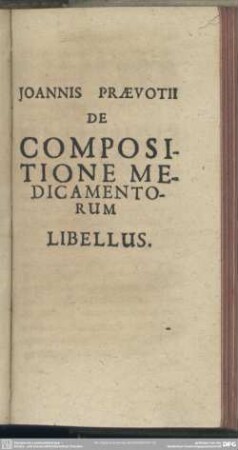 De Compositione Medicamentorum
