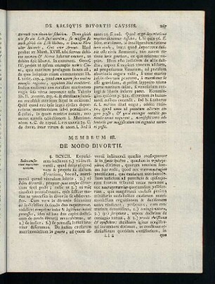 267-280, Membrum III. De Modo Divortii.