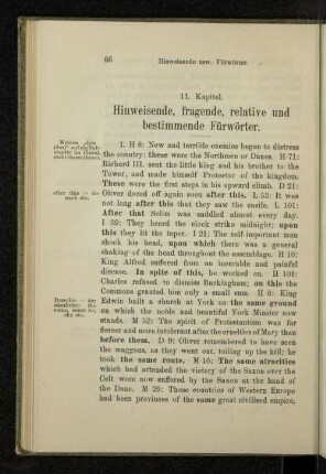 11. Kapitel. Hinweisende, fragende, relative und bestimmende Fürwörter.