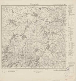 5121 (alte Nr.: 2985) Schrecksbach, Meßtischblatt (4cm - Karte)