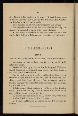 42-43, IV. Neilgherries