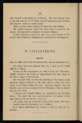 42-43, IV. Neilgherries