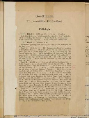 Philologie.