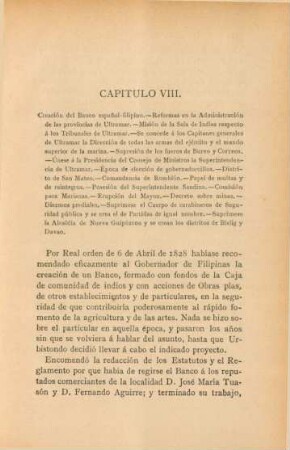 Capítulo VIII. Creación del Banco espanol-filipino. - ...