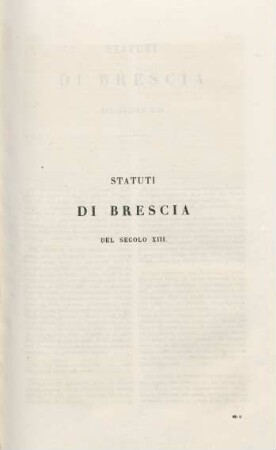 Statuti di Brescia del secolo XIII.