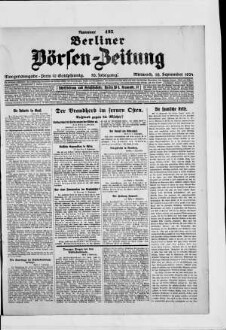 Berliner Börsen-Zeitung, Morgenausgabe