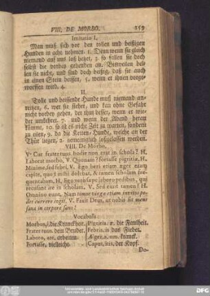 VIII. De Morbo.