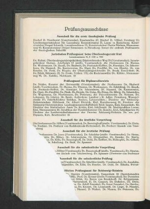 Prüfungsausschüsse