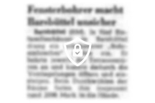 Fensterbohrer macht Barsbüttel unsicher