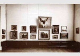 Blick in die Ausstellung der Nationalgalerie, Menzelsaal