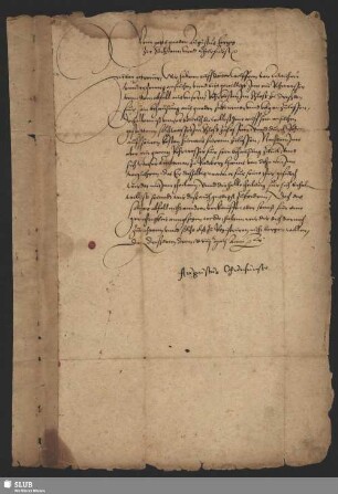 Brief - Mscr.Dresd.Aut.705