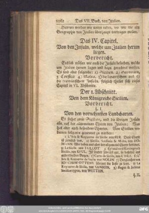 Der 1. Abschnitt. Von dem Königreiche Sicilien.